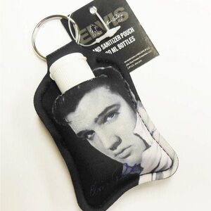 NWT Elvis Presley Hand Sanitizer Pouch Keychain